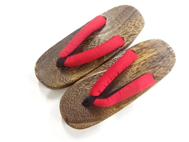 未使用品　焼桐下駄(24センチ)